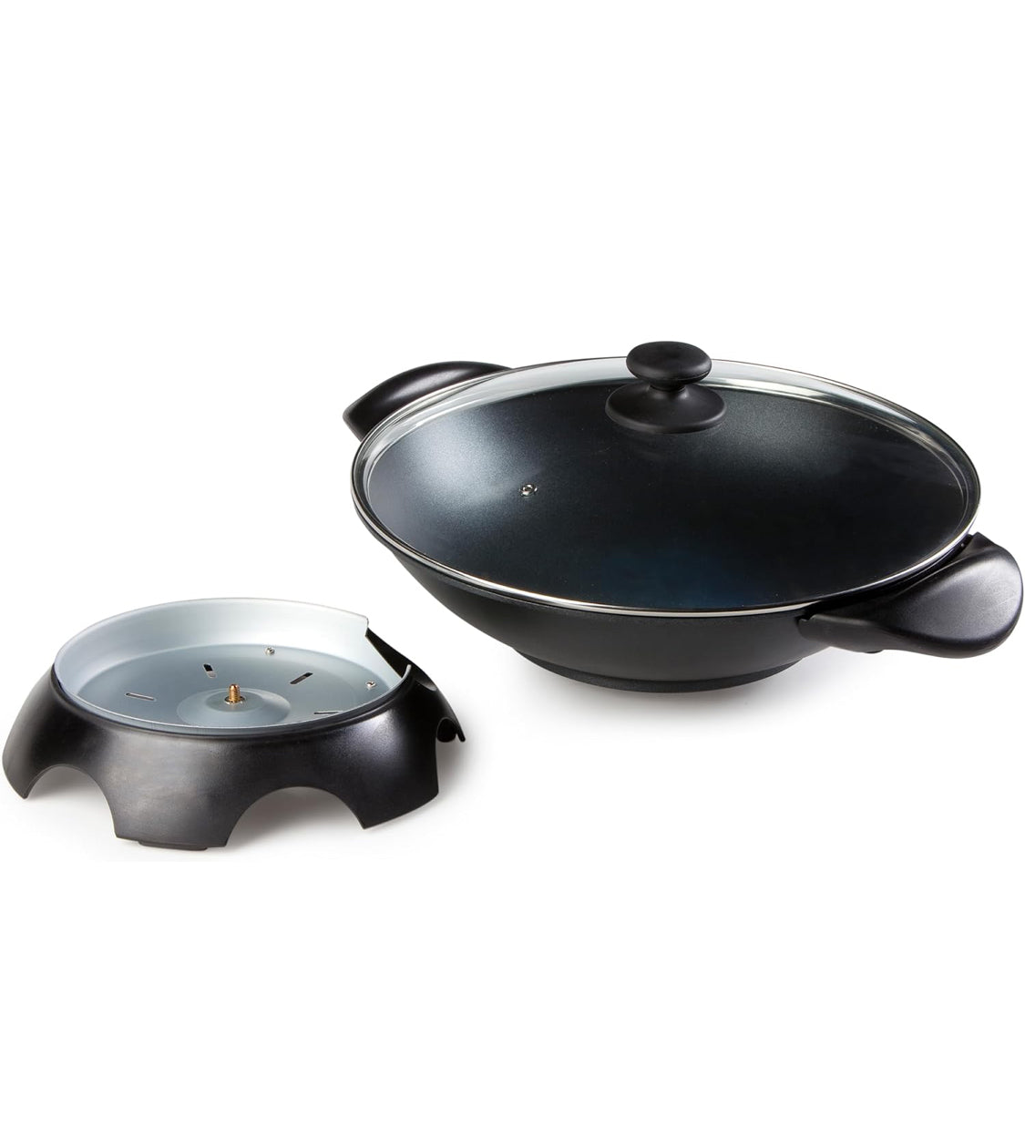 Domo DO-8708W Grand Wok Electrique Aluminium Noir 5 L